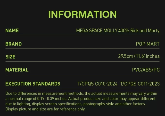 MEGA VESMÍRNÁ MOLLY 400% Rick a Morty MEGA VESMÍRNÁ MOLLY 400% Rick a Morty
