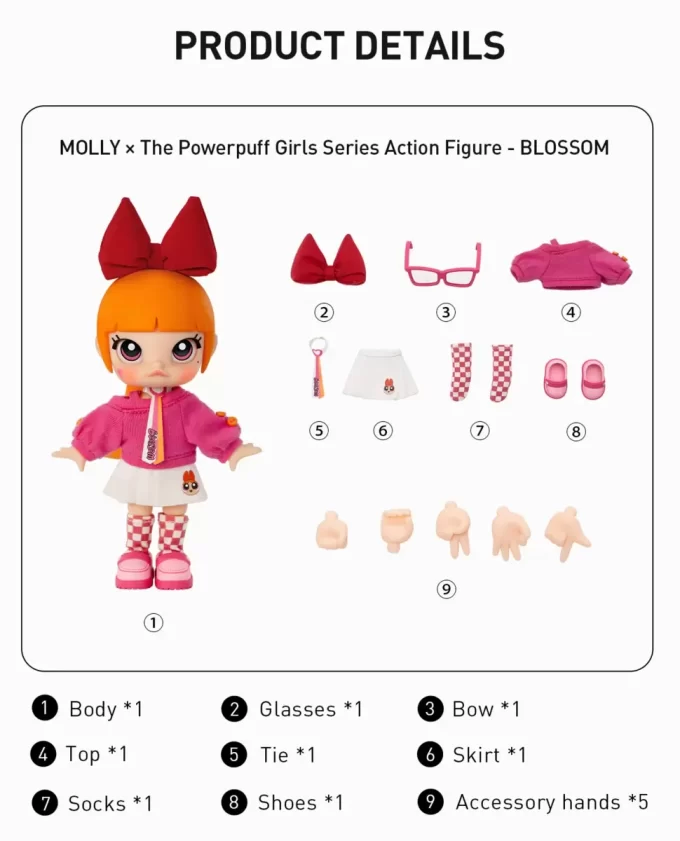 MOLLY × Akční figurka ze série Powerpuff Girls