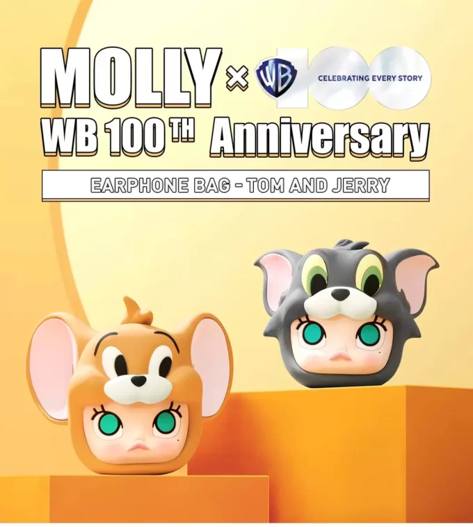 MOLLY X Warner Bros. 100. výroční série – Pouzdro na sluchátka (Tom a Jerry)