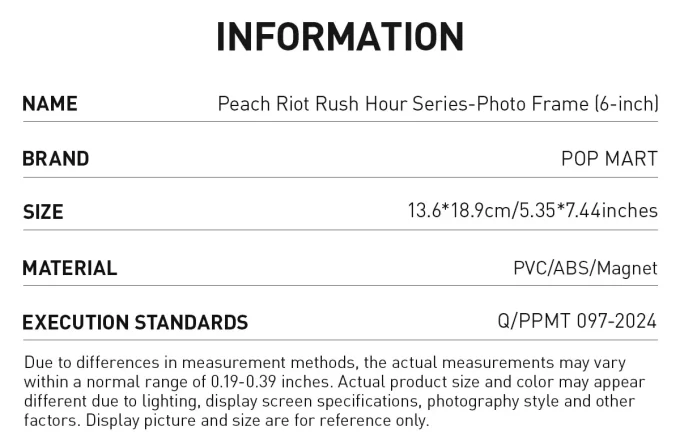 Peach Riot Rush Hour Series – fotorámeček (6 palců)