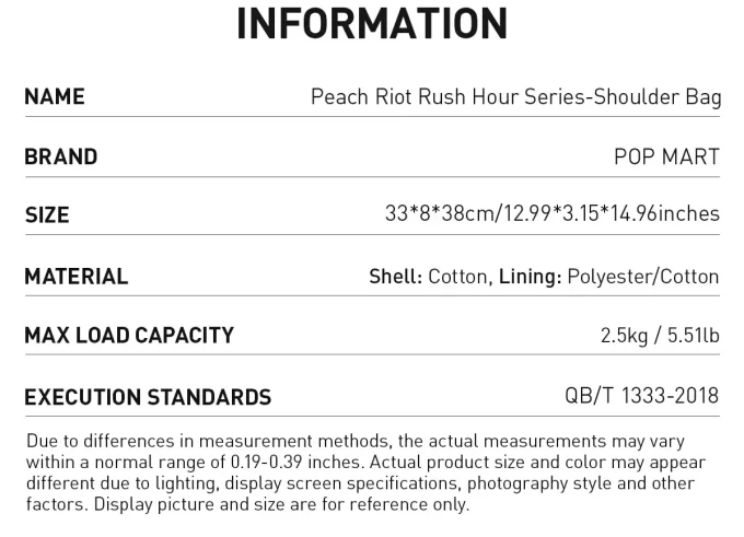 Peach Riot Rush Hour Series – Taška přes rameno