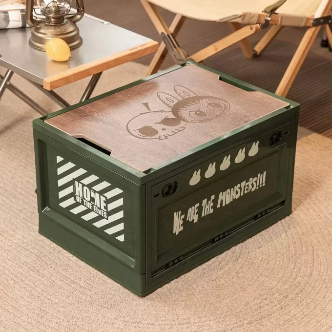 PŘÍŠERY Série Domov elfů – Úložný box (bílý, zelený a modrý)
