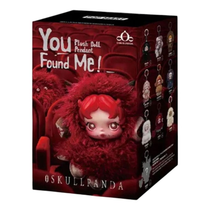 Plyšová panenka Skullpanda You Found Me s přívěskem v zapečetěném pouzdře (1 zaslepená krabička)