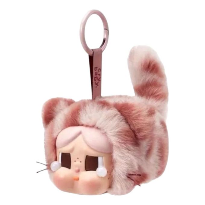 Plyšový přívěsek Crybaby Wild but Cutie z vinylu „Růžová roztomilá“