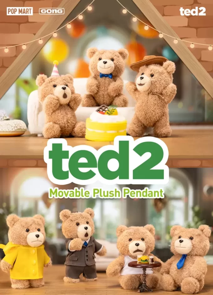Plyšový přívěsek Ted2 Teddy Bear Action Plyšový přívěsek Ted2 Teddy Bear Action