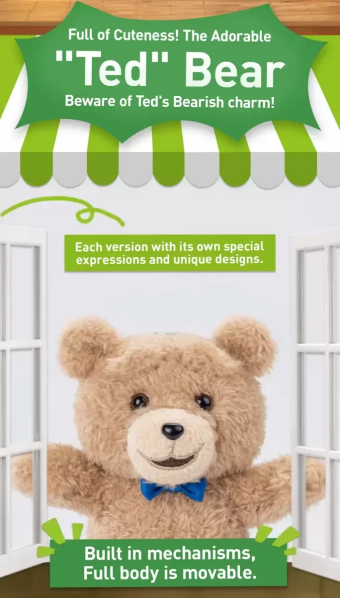 Plyšový přívěsek Ted2 Teddy Bear Action Plyšový přívěsek Ted2 Teddy Bear Action