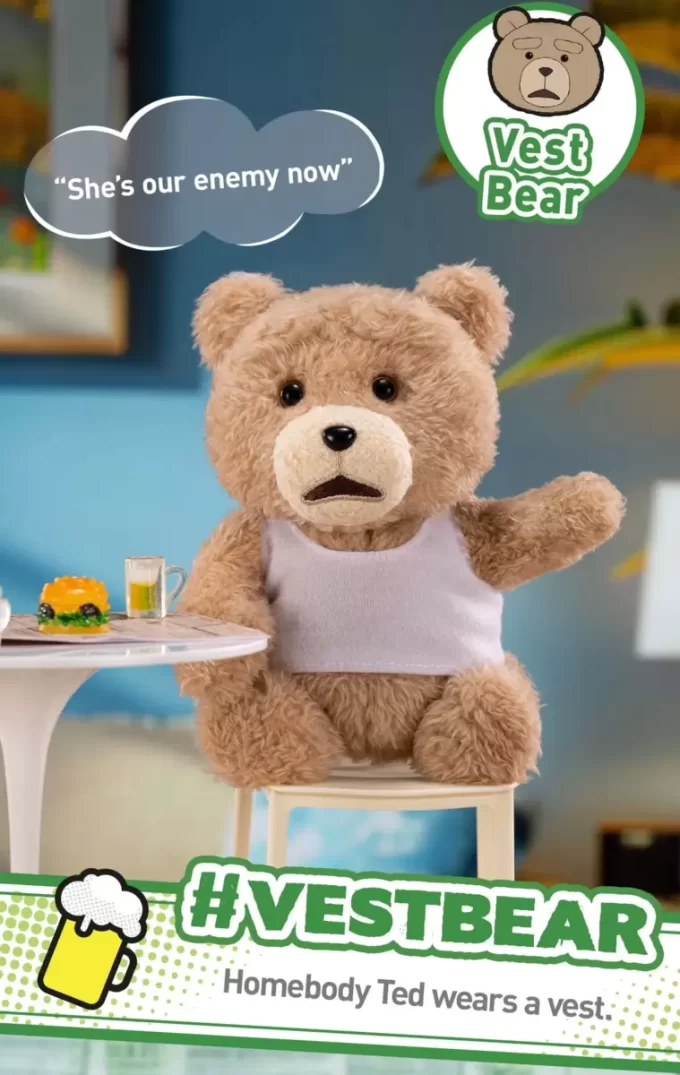 Plyšový přívěsek Ted2 Teddy Bear Action Plyšový přívěsek Ted2 Teddy Bear Action