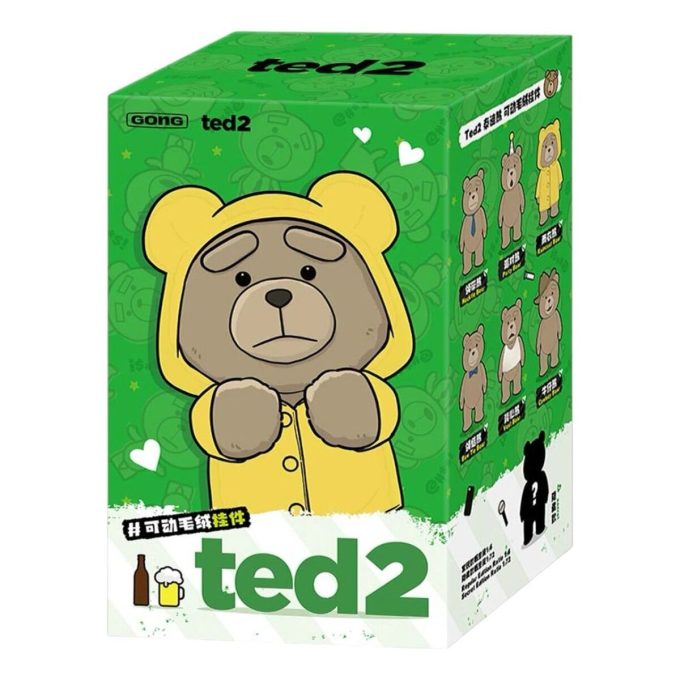 Plyšový přívěsek Ted2 Teddy Bear Action v zapečetěném pouzdře (1 zaslepená krabička)