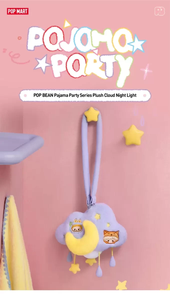 POP BEAN Pajama Party Plyšový obláčkový noční světýlko