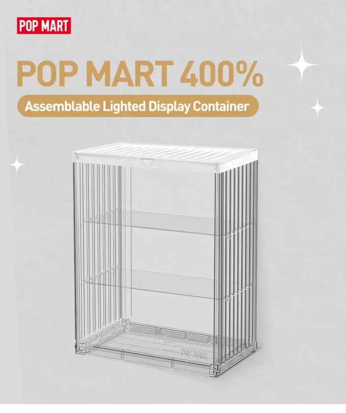 POP MART 400% smontovatelný osvětlený displejový kontejner POP MART 400% smontovatelný osvětlený displejový kontejner