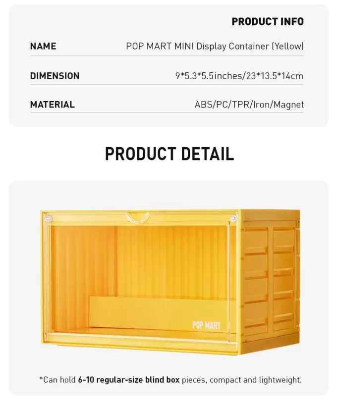 POP MART MINI displejový kontejner