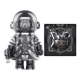 Pop Mart x CLOT Mega Space Molly Black Alienegra Set 400% + 3D stereoskopická malba