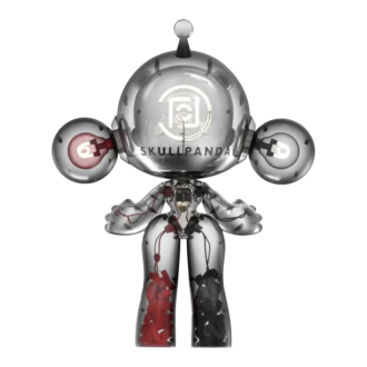 Pop Mart x Clot Skullpanda Mega Neporazitelná láska Figurka 1000%