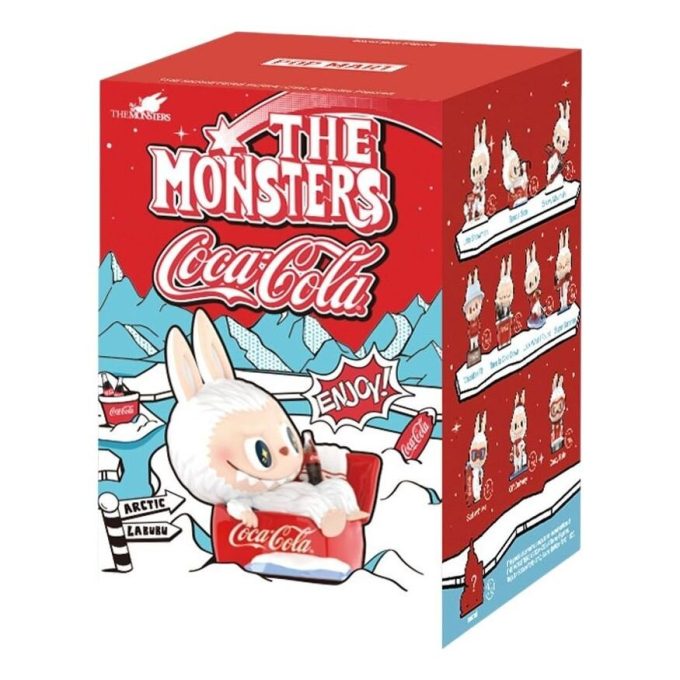 Pop Mart x Coca-Cola Figurka Labubu z filmu Příšery v uzavřeném pouzdře (1 zaslepená krabička)