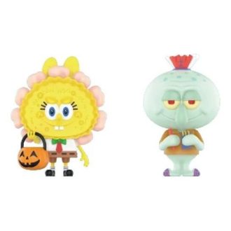 Pop Mart x Spongebob Příšery Labubu „Jack O’Lantern a Squidward x Spookys“