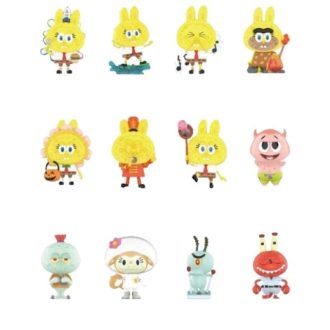 Pop Mart x Spongebob: Příšery Labubu – Zapečetěné pouzdro (12 zaslepených krabiček)