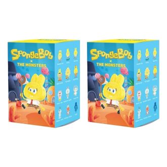 Pop Mart x Spongebob: Příšery Labubu – Zapečetěné pouzdro (2 zaslepené krabičky)