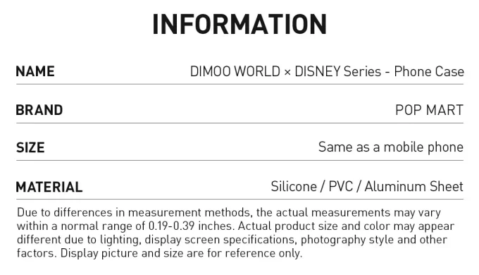 Pouzdro na telefon DIMOO WORLD × DISNEY Series
