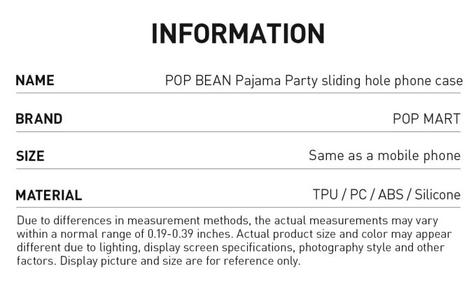 Pouzdro na telefon s posuvným otvorem POP BEAN Pajama Party