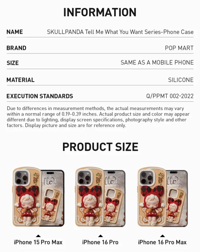 Pouzdro na telefon SKULLPANDA Tell Me What You Want Series Pouzdro na telefon SKULLPANDA Tell Me What You Want Series