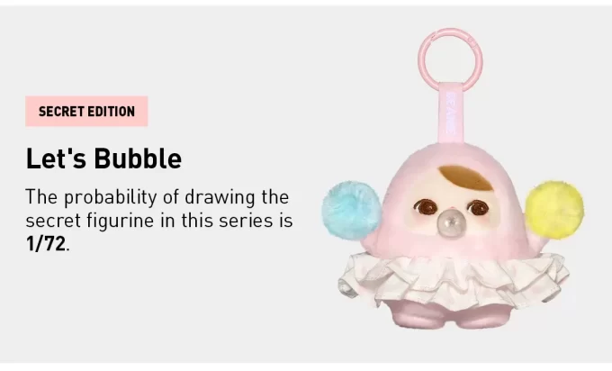 PUCKY BEANIE BUBBLE UP SERIES – Plyšová přívěsná roleta
