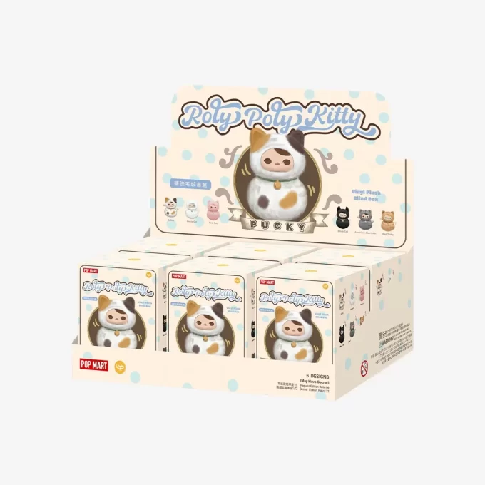 PUCKY Roly-Poly Kitty Series – vinylová plyšová roleta