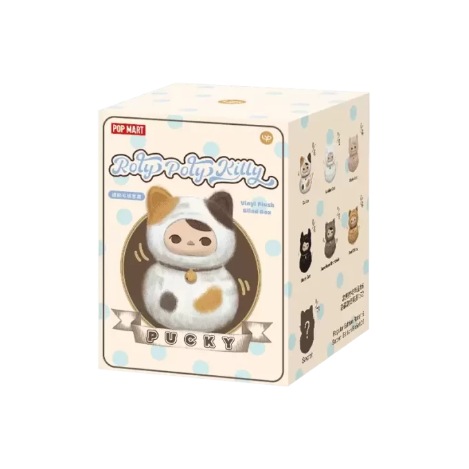PUCKY Roly-Poly Kitty Series – vinylová plyšová roleta