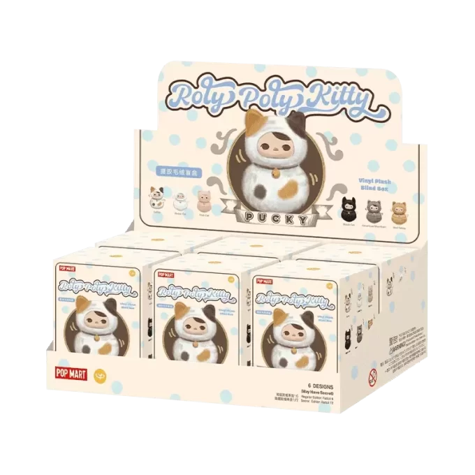 PUCKY Roly-Poly Kitty Series – vinylová plyšová roleta
