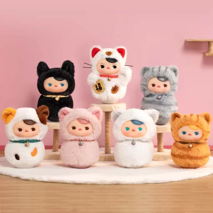 PUCKY Roly-Poly Kitty Series – vinylová plyšová roleta