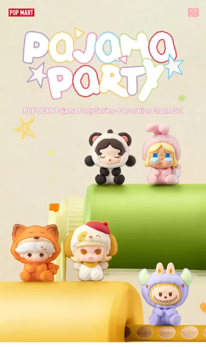 Sada dekorativních přezek Bubble Cute Particle Pajama Party Series