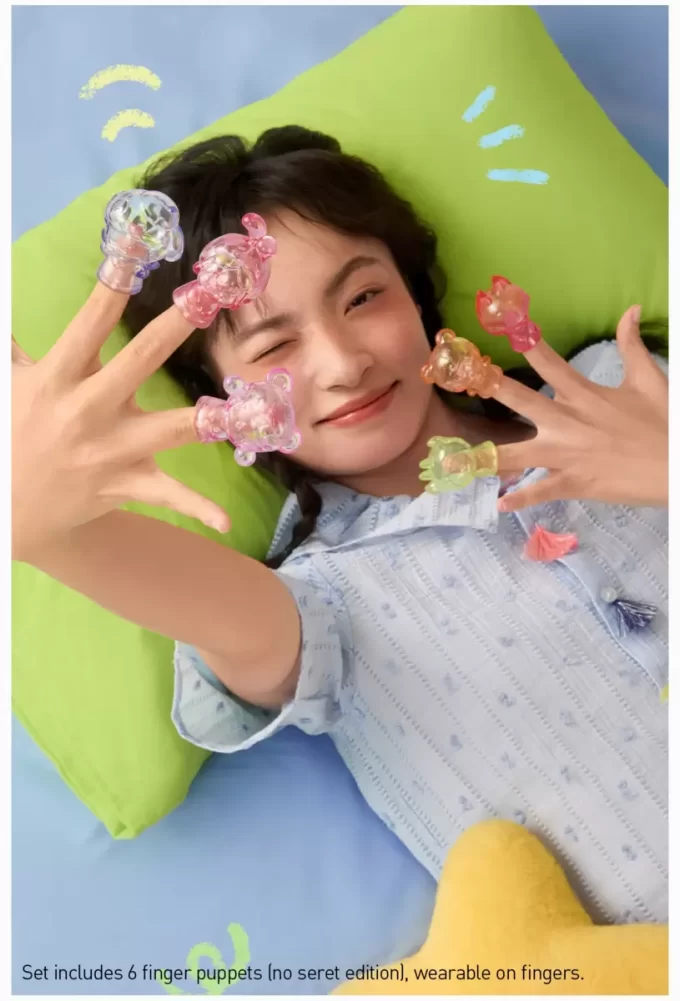 Sada loutkových figurek POP BEAN s motivem pyžama