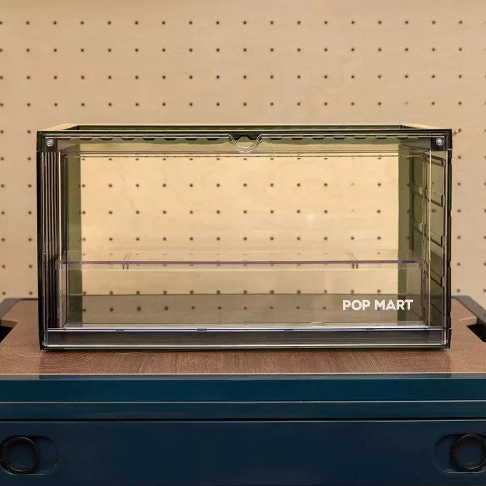 Sestavený displejový kontejner POP MART (průhledně zelený)