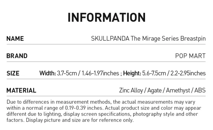 SKULLPANDA Náprsník ze série Mirage