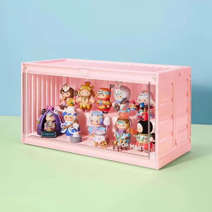 Svítící displej POP MART (bílý, žlutý a růžový)