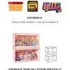 Svítící displej POP MART (bílý, žlutý a růžový)