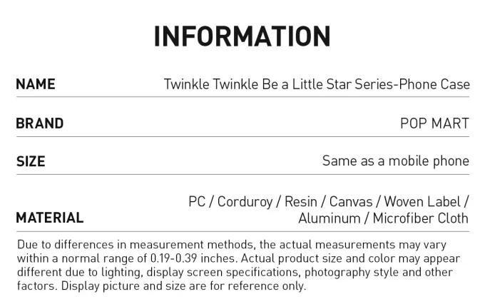 Twinkle Twinkle Be A Little Star – kryt na telefon ze série