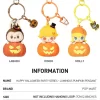 Veselá Halloweenská párty série – svítící dýňový přívěsek