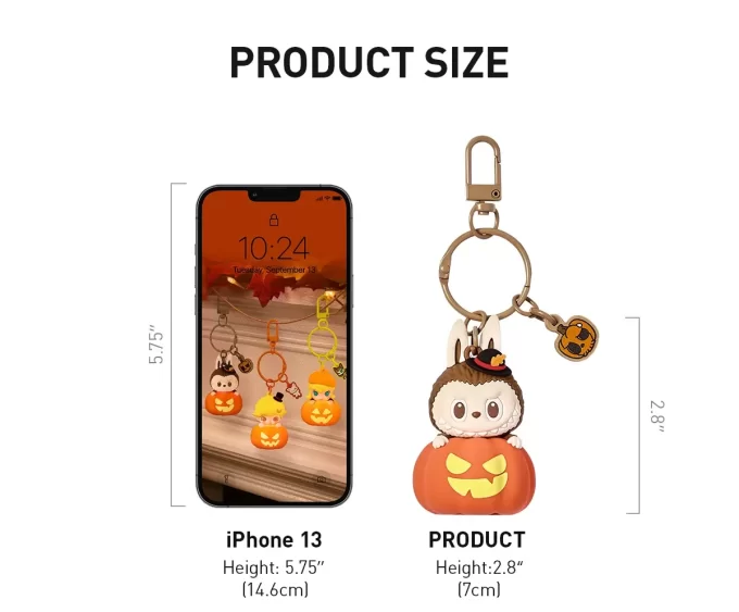 Veselá Halloweenská párty série – svítící dýňový přívěsek