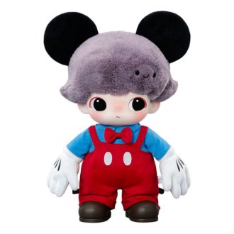 Vinylová plyšová taška Pop Mart x Disney Dimoo World s Mickey Mousem