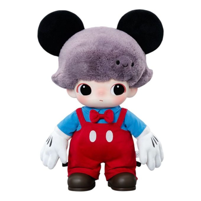 Vinylová plyšová taška Pop Mart x Disney Dimoo World s Mickey Mousem