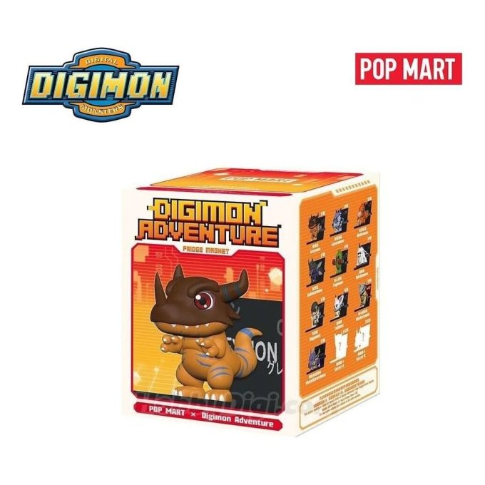 Zapečetěné pouzdro s magnetem na ledničku Digimon (1 zaslepená krabička)